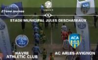Football Ligue 2 : vidéo du match Havre AC - AC Arles Avignon du 28 janvier 2012. Le samedi 28 janvier 2012 au Havre. Seine-Maritime. 